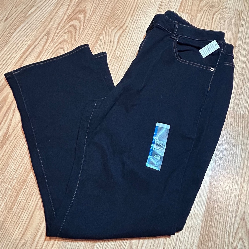 No Boundaries Womens Plus Size 21 Dark Wash Mid Rise‎ Bootcut Jeans New